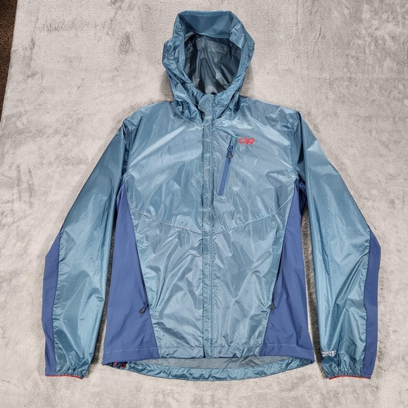 Outdoor Research Other - Outdoor Research Helium Hybrid Jacket Mens Medium Blue Hooded Pertex Shield